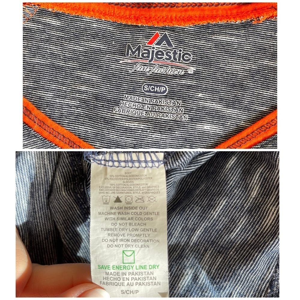 Majestic Denver Broncos Henley Long Sleeve - S - Picture 3 of 3